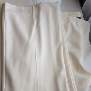Dress ivory straight leg pants